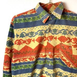 Vtg. 80s/90s Rugged Point Short Sleeved Button Down- Large